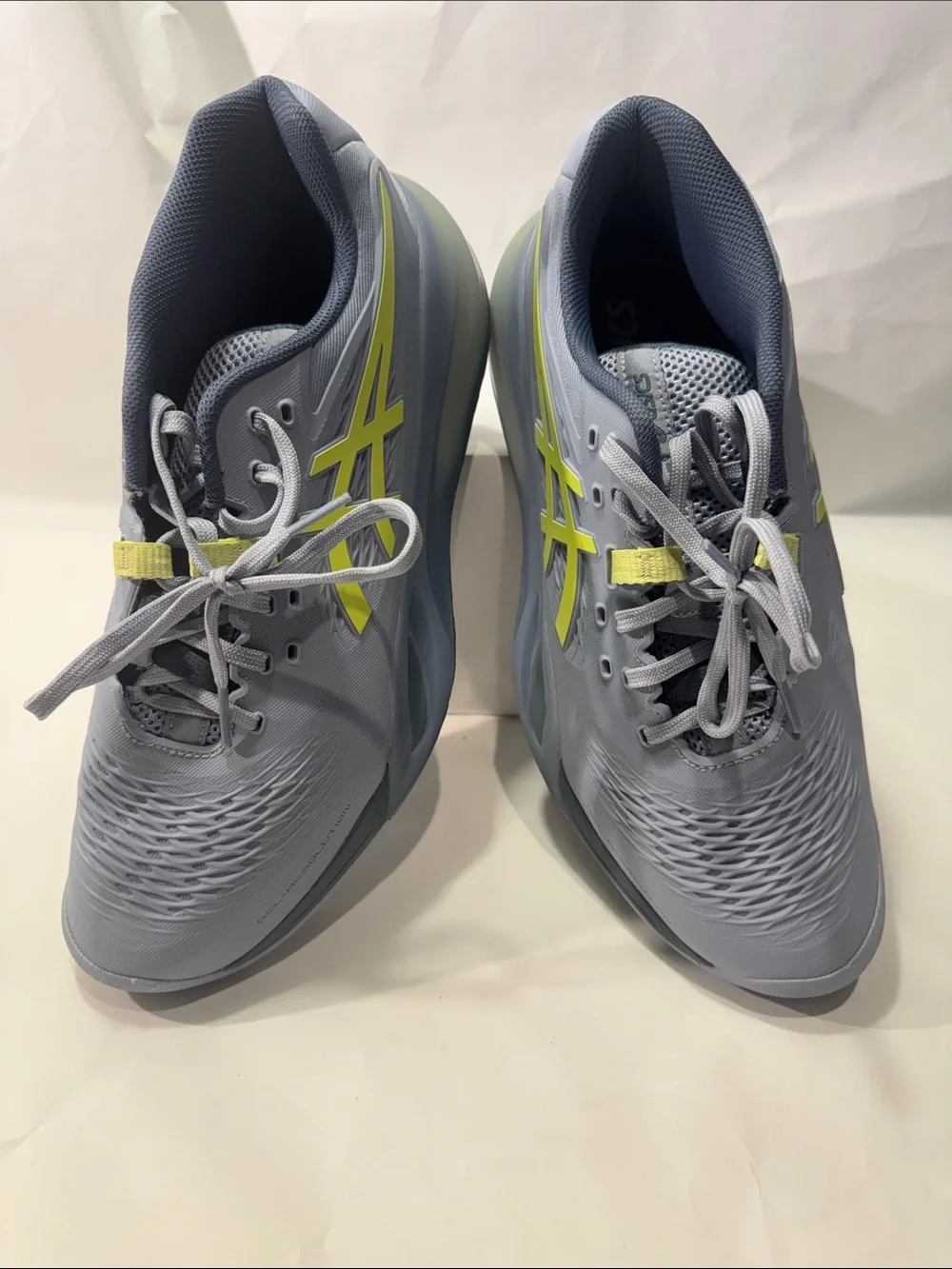 ASICS Gel-Resolution X Wide Men’s Tennis Shoes 8.5 Gray Lime NEW $160